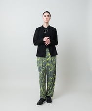 RHQGD15540 HIROKO KOSHINO(ヒロココシノ) 【ブラック：WEB/京王百貨店新宿店限定カラー】インクペインティングイージーパンツ/日本製/洗える ホワイト