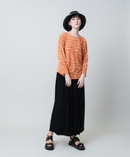 RHQHB16430 HIROKO KOSHINO(ヒロココシノ) ドライポンチタックパンツ /日本製/洗える ブラック