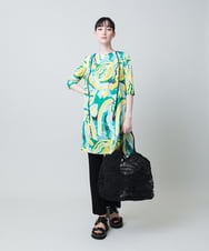 RHQHC42260 HIROKO KOSHINO(ヒロココシノ) ドライポンチサイドスリットパンツ /日本製/洗える ブラック