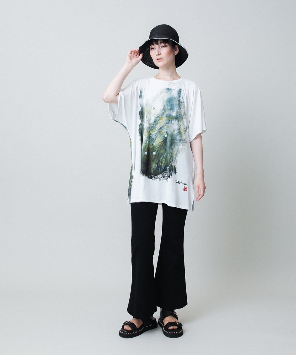 RHQHC80280 HIROKO KOSHINO(ヒロココシノ) ストレッチポンチベルラインパンツ /日本製/洗える ブラック