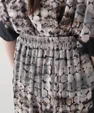 RHQIB15540 HIROKO KOSHINO(ヒロココシノ) ドット柄ジャージーサルエルパンツ/日本製/洗える ベージュ