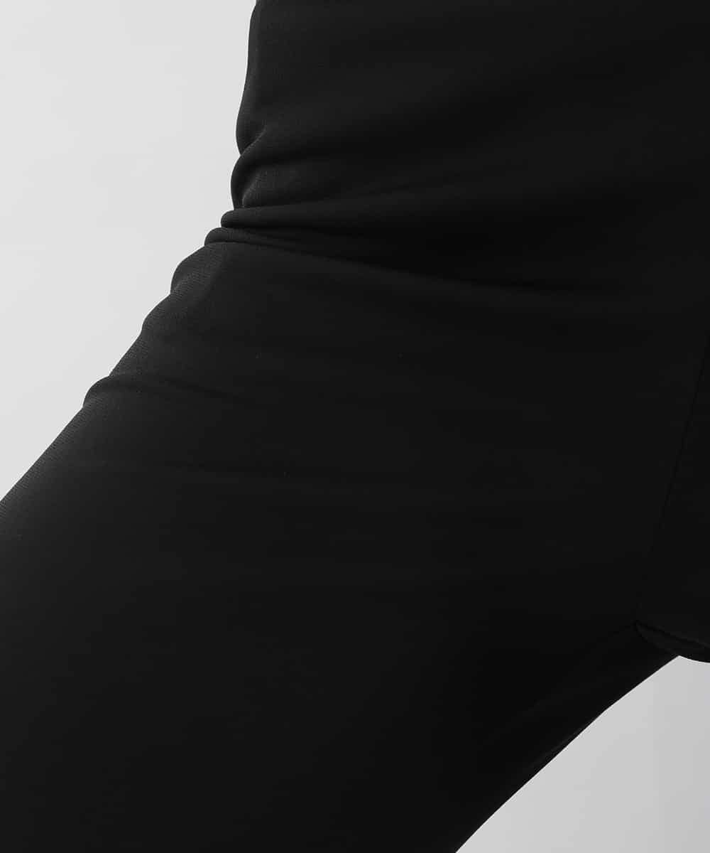 RHQIC42260 HIROKO KOSHINO(ヒロココシノ) スリットヘムストレートパンツ/日本製/洗える ブラック