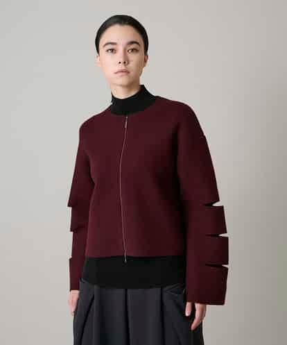 RHSAE15690  スラッシュデザインニットジャケット