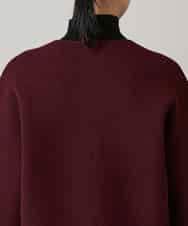 RHSAE15690 HIROKO KOSHINO(ヒロココシノ) スラッシュデザインニットジャケット パープル