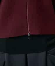 RHSAE15690 HIROKO KOSHINO(ヒロココシノ) スラッシュデザインニットジャケット パープル