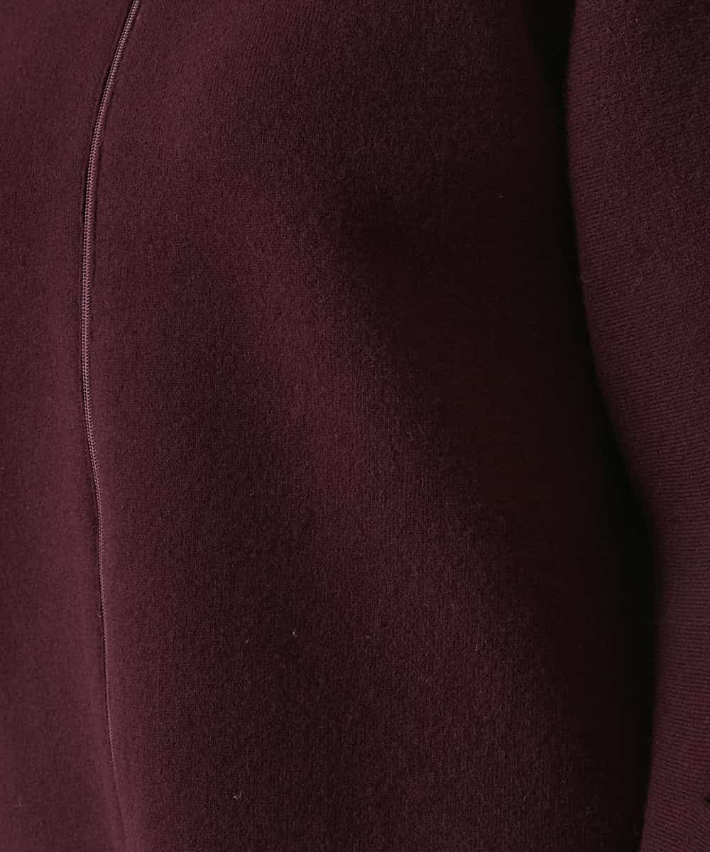 RHSAE15690 HIROKO KOSHINO(ヒロココシノ) スラッシュデザインニットジャケット パープル