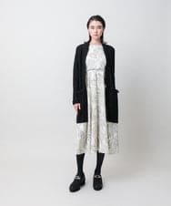 RHSAH22830 HIROKO KOSHINO(ヒロココシノ) スパンコールロングニットカーディガン ブラック