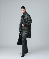 RHSAW62990 HIROKO KOSHINO(ヒロココシノ) 【日本製】ファンシーニットコート カーキ