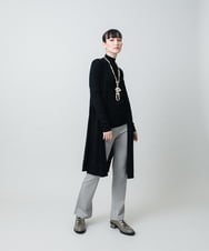 RHSCF03630 HIROKO KOSHINO(ヒロココシノ) 美シルエットロングニットカーディガン ブラック