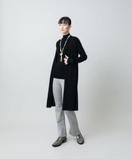 RHSCF03630 HIROKO KOSHINO(ヒロココシノ) 美シルエットロングニットカーディガン ブラック