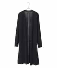 RHSCF03630 HIROKO KOSHINO(ヒロココシノ) 美シルエットロングニットカーディガン ブラック