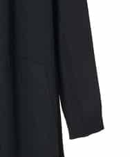 RHSCF03630 HIROKO KOSHINO(ヒロココシノ) 美シルエットロングニットカーディガン ブラック