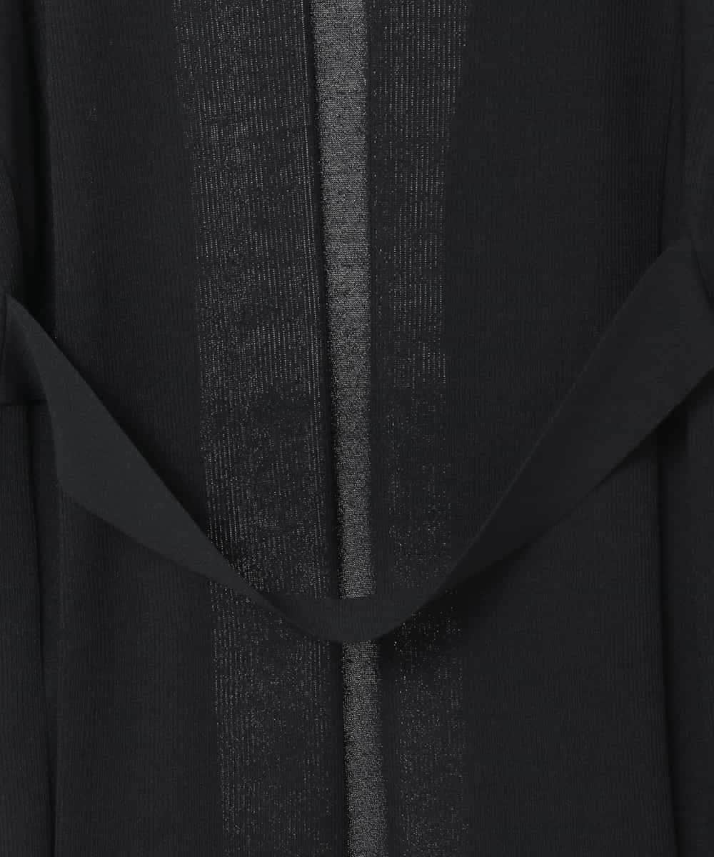 RHSCF03630 HIROKO KOSHINO(ヒロココシノ) 美シルエットロングニットカーディガン ブラック