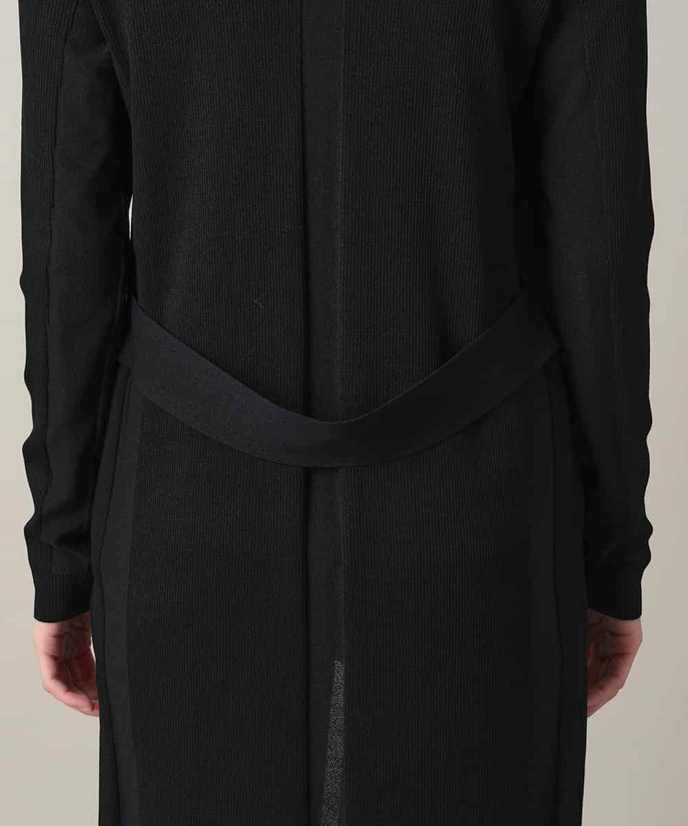 RHSCF03630 HIROKO KOSHINO(ヒロココシノ) 美シルエットロングニットカーディガン ブラック