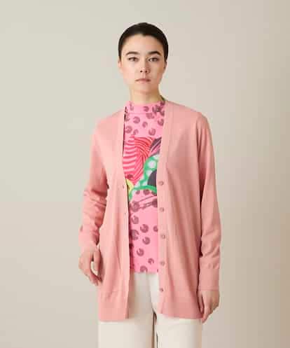 RHSFD01660 HIROKO KOSHINO 和紙ニットロングカーディガン /洗える