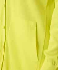 RHSFD01660 HIROKO KOSHINO(ヒロココシノ) 和紙ニットロングカーディガン /洗える ライトイエロー