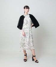 RHSFD03660 HIROKO KOSHINO(ヒロココシノ) フレアスリーブシアーニットカーディガン /洗える ホワイト