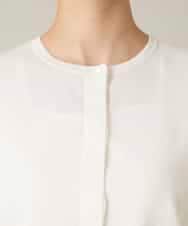 RHSFD03660 HIROKO KOSHINO(ヒロココシノ) フレアスリーブシアーニットカーディガン /洗える ホワイト