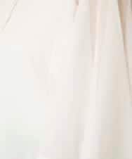 RHSFD03660 HIROKO KOSHINO(ヒロココシノ) フレアスリーブシアーニットカーディガン /洗える ホワイト