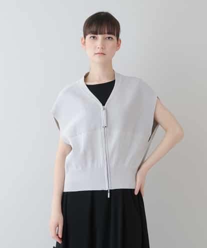 RHSGS32490 HIROKO KOSHINO 【日本製】ドロップショルダー軽量ニットベスト