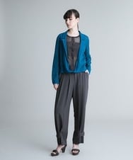 RHSHQ50530 HIROKO KOSHINO(ヒロココシノ) レイヤードシアーニット ブルー
