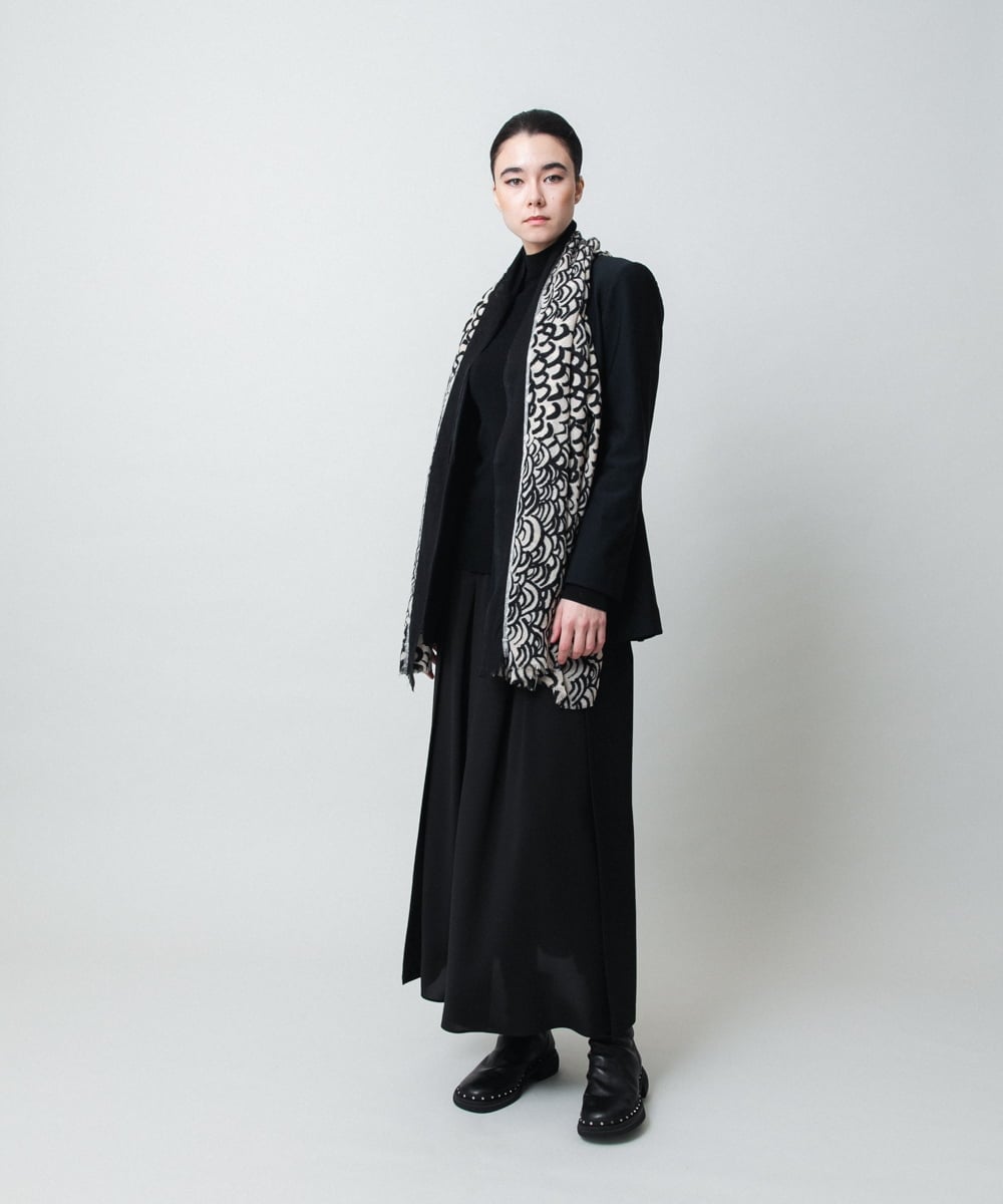 RHTCD31690 HIROKO KOSHINO(ヒロココシノ) ショールカラーテーラードジャケット/日本製 ライトグレー