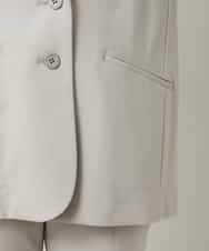 RHTCD31690 HIROKO KOSHINO(ヒロココシノ) ショールカラーテーラードジャケット/日本製 ライトグレー