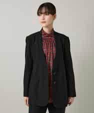 RHTCD31690 HIROKO KOSHINO(ヒロココシノ) ショールカラーテーラードジャケット/日本製 ブラック