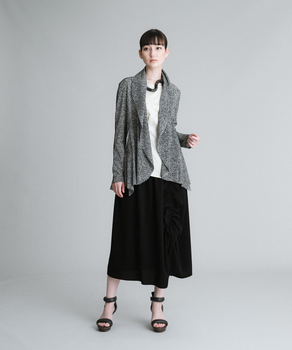 79％以上節約 HIROKO KOSHINO オーバーサイズ スタンドカラー シャツ ジャケット