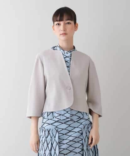 RHTHT40590  【日本製】綿麻ワッフルショートジャケット