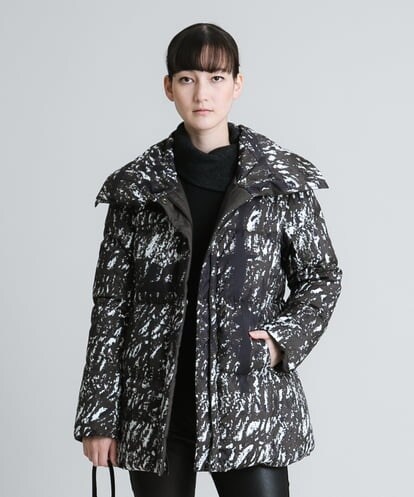 RHUAT79990 HIROKO KOSHINO リバーシブルタフタコート