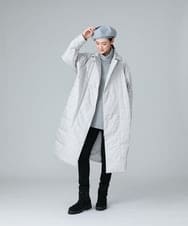 RHUAW13990 HIROKO KOSHINO(ヒロココシノ) DICROS ロングダウンコート ライトグレー