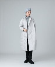 RHUAW13990 HIROKO KOSHINO(ヒロココシノ) DICROS ロングダウンコート ライトグレー