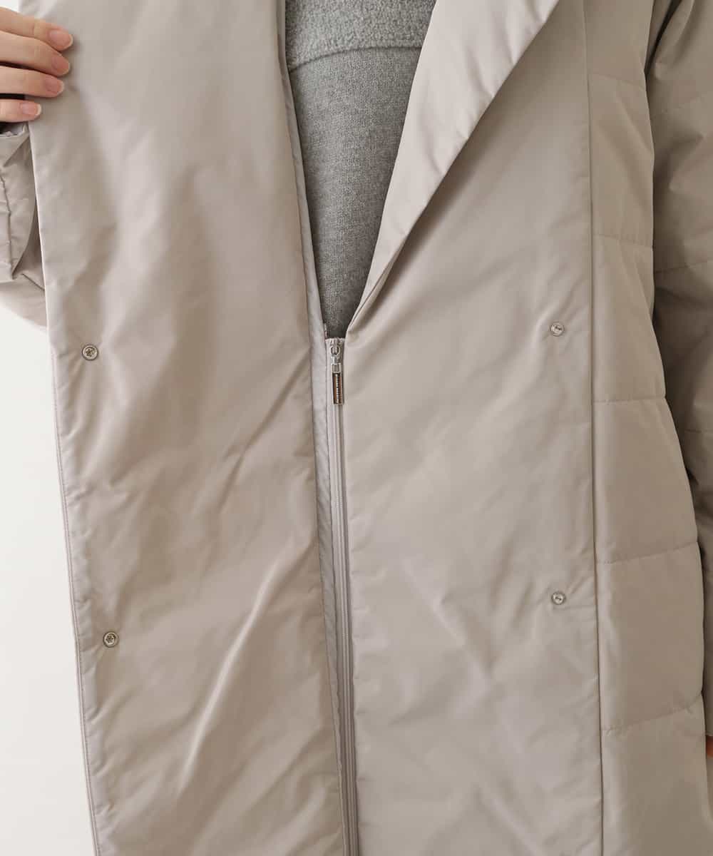 RHUAW13990 HIROKO KOSHINO(ヒロココシノ) DICROS ロングダウンコート ライトグレー