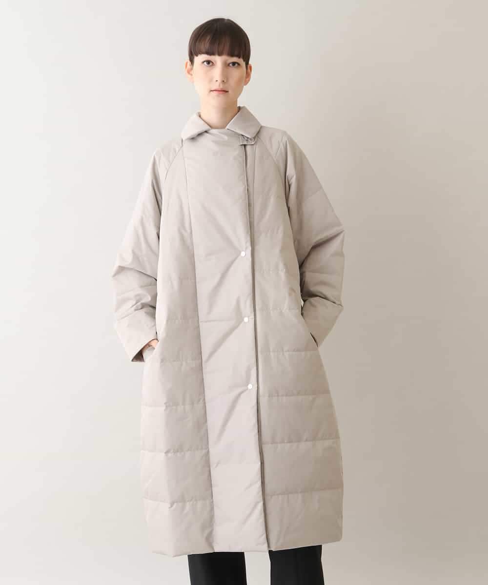RHUAW13990 HIROKO KOSHINO(ヒロココシノ) DICROS ロングダウンコート ライトグレー