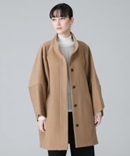 RHUAW20990 HIROKO KOSHINO(ヒロココシノ) 【日本製】ボリュームスリーブコクーンシルエットコート ベージュ