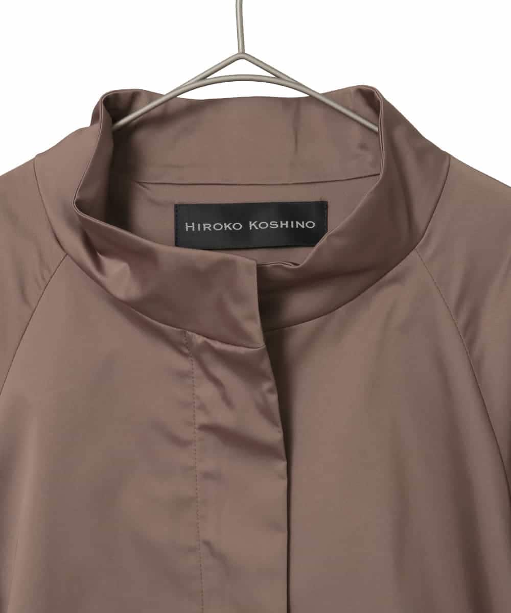 RHUAX25890 HIROKO KOSHINO(ヒロココシノ) コンシャススリーブシルエットコート ブラウン