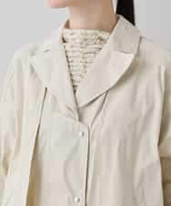 RHUED50980 HIROKO KOSHINO(ヒロココシノ) メモリータフタレイヤードデザインコート ベージュ