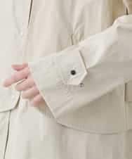 RHUED50980 HIROKO KOSHINO(ヒロココシノ) メモリータフタレイヤードデザインコート ベージュ