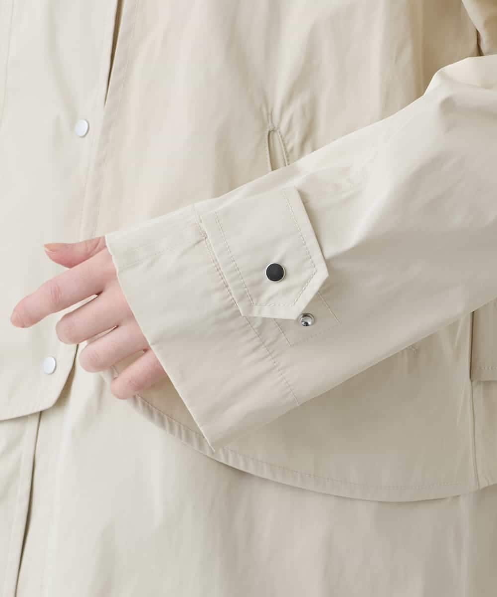 RHUED50980 HIROKO KOSHINO(ヒロココシノ) メモリータフタレイヤードデザインコート ベージュ