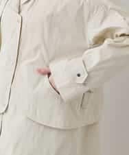 RHUED50980 HIROKO KOSHINO(ヒロココシノ) メモリータフタレイヤードデザインコート ベージュ