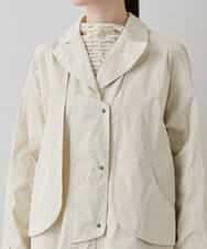 RHUED50980 HIROKO KOSHINO(ヒロココシノ) メモリータフタレイヤードデザインコート ベージュ