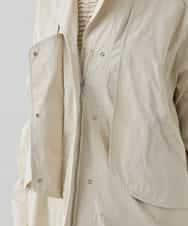 RHUED50980 HIROKO KOSHINO(ヒロココシノ) メモリータフタレイヤードデザインコート ベージュ