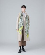 RHUEV10990 HIROKO KOSHINO(ヒロココシノ) 【洗える/中綿ライナー付き】ラグランタックAラインロングコート ベージュ
