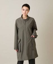 RHUFD01720 HIROKO KOSHINO(ヒロココシノ) ポケットアクセントタフタロングコート カーキ