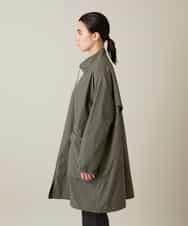 RHUFD01720 HIROKO KOSHINO(ヒロココシノ) ポケットアクセントタフタロングコート カーキ