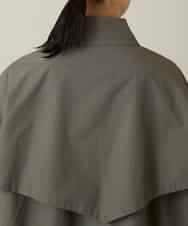 RHUFD01720 HIROKO KOSHINO(ヒロココシノ) ポケットアクセントタフタロングコート カーキ