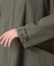 RHUFD01720 HIROKO KOSHINO(ヒロココシノ) ポケットアクセントタフタロングコート カーキ