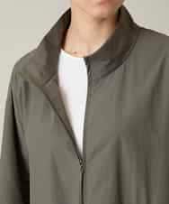 RHUFD01720 HIROKO KOSHINO(ヒロココシノ) ポケットアクセントタフタロングコート カーキ