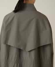 RHUFD01720 HIROKO KOSHINO(ヒロココシノ) ポケットアクセントタフタロングコート カーキ